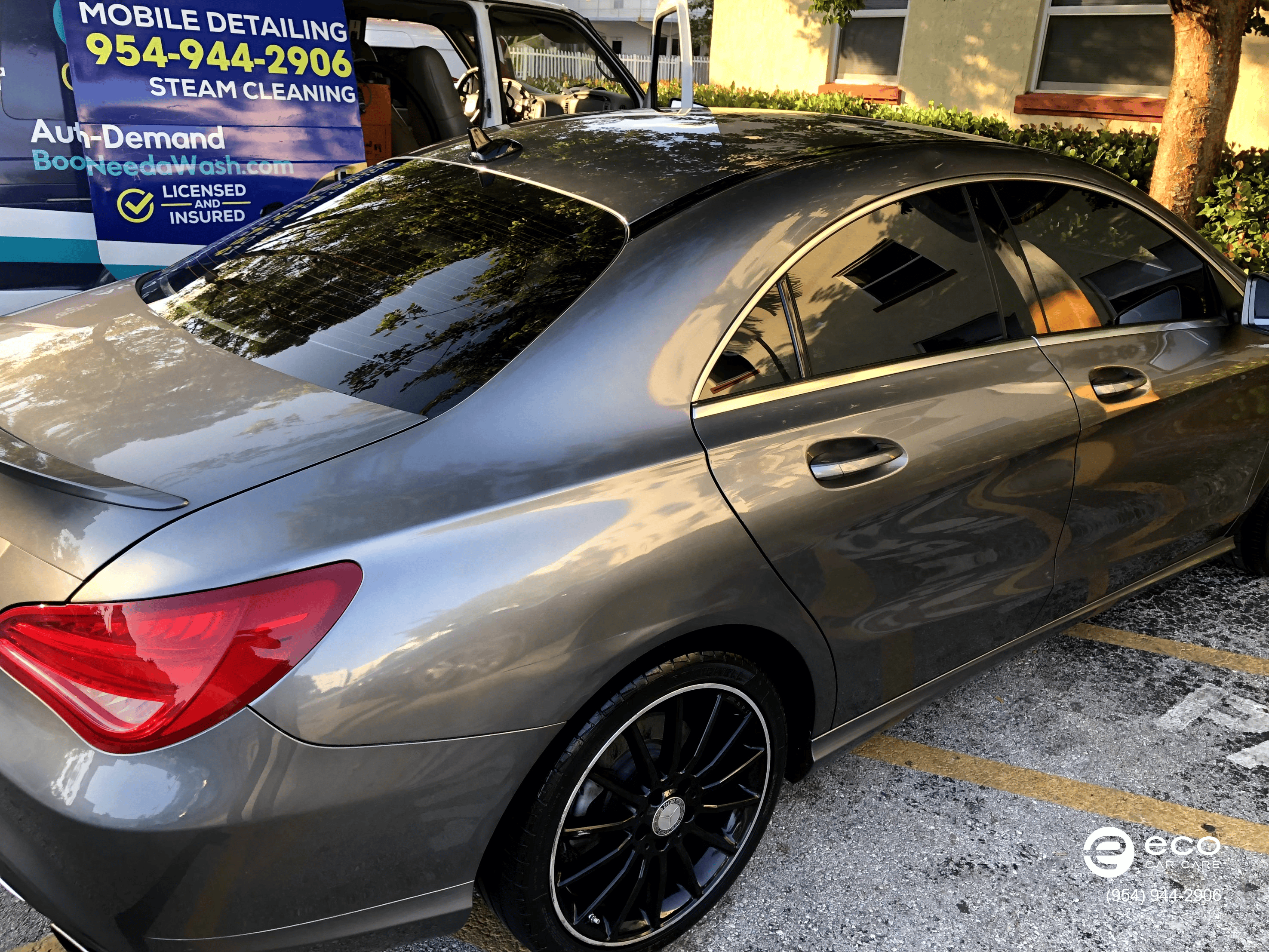 auto detailing silver package sedan