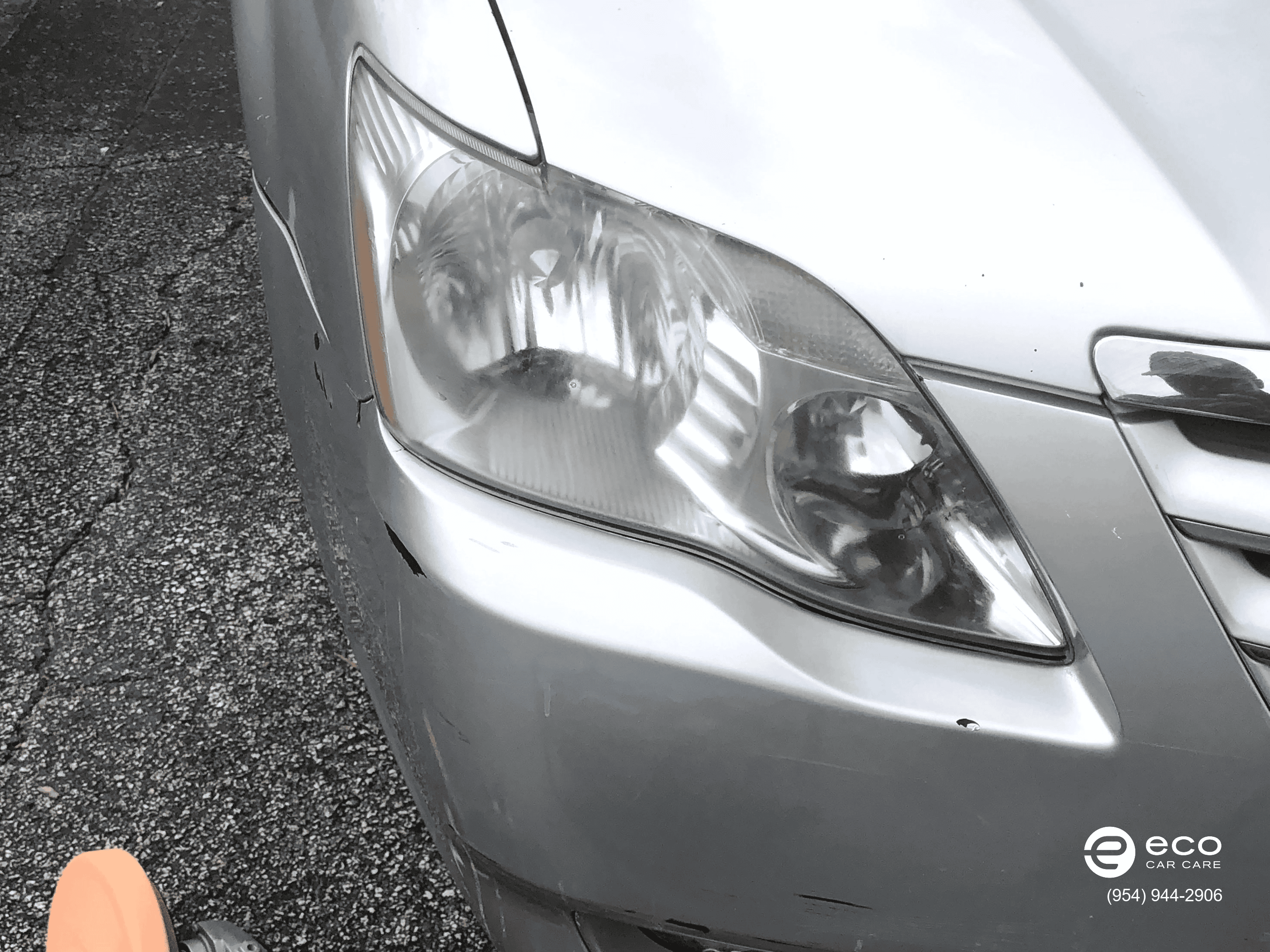 peeling headlight correction and restoration ceramic coating protection