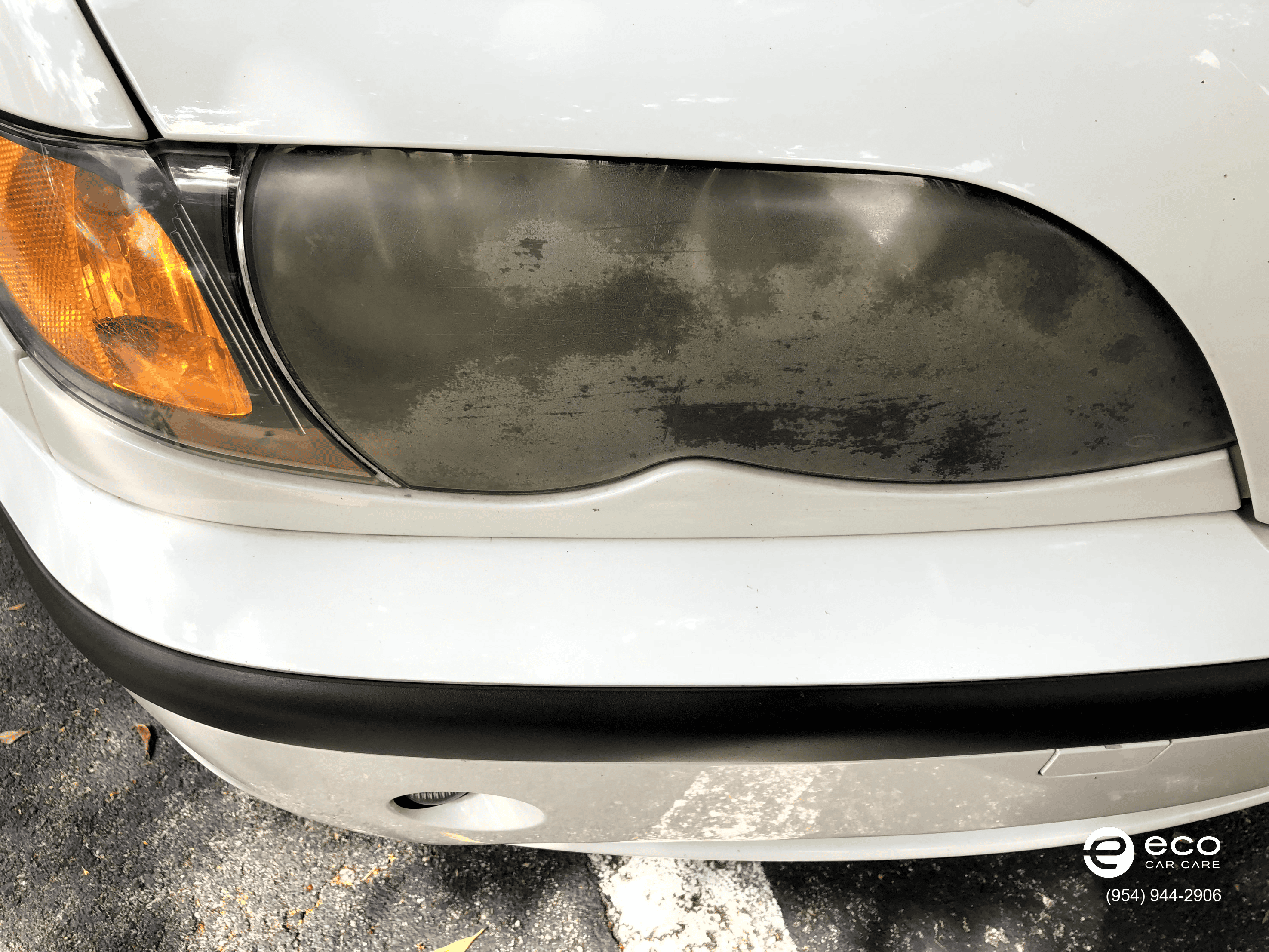 peeling headlight correction and restoration