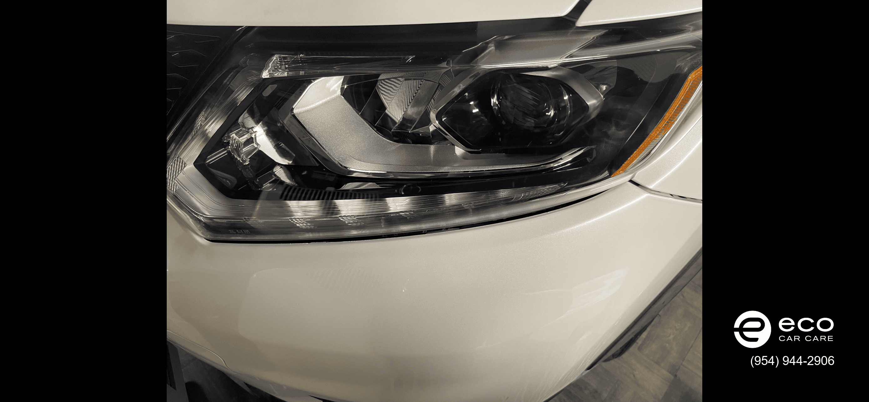 peeling headlight correction and restoration ceramic coating protection