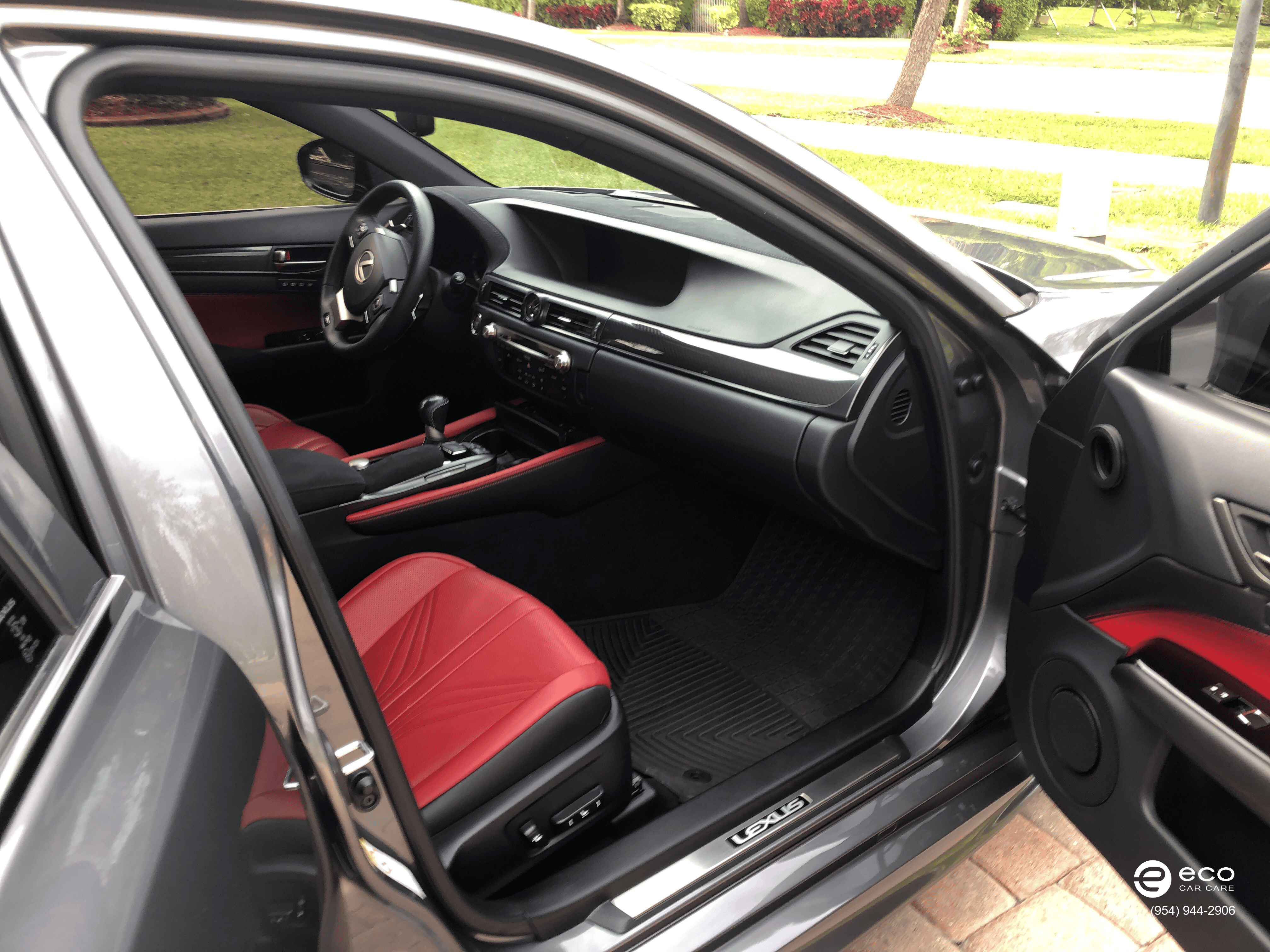 car interior detailing