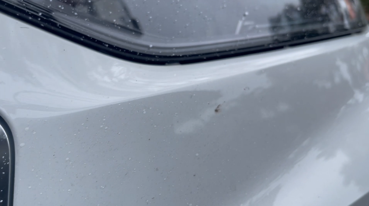 concrete splatter from car paint